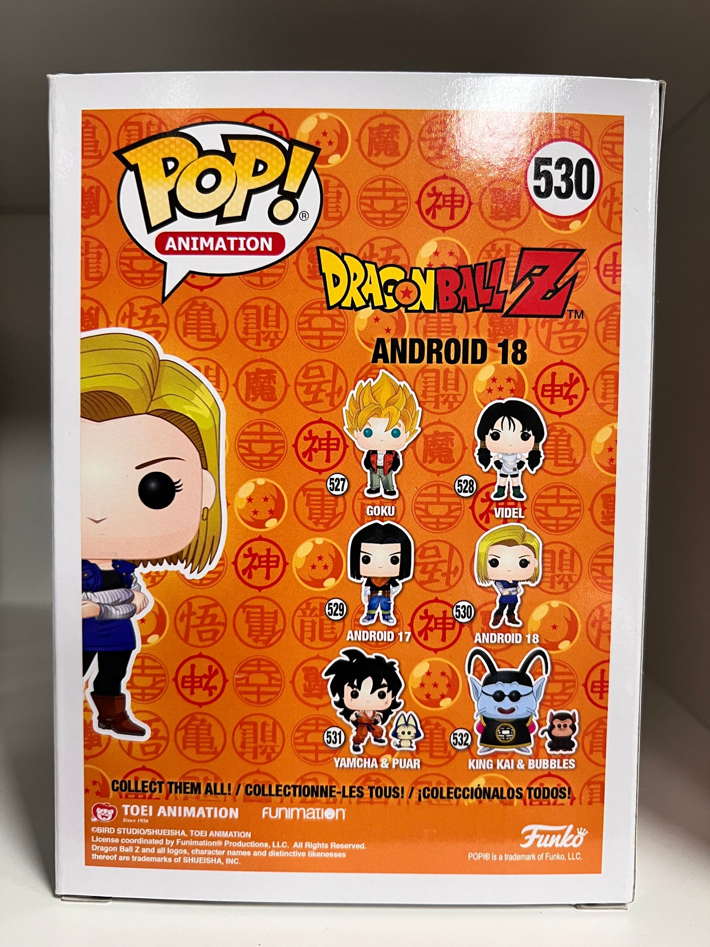 Funko Pop! Dragon Ball Z - JSA Certified Autograph Signed by Colleen Clickenbeard Android 18 530 Figure + Pop Protector