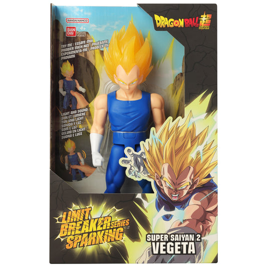 Dragon Ball Super Limit Breaker Series Sparking Super Saiyan 2 Vegeta Lights Up Action Figure
