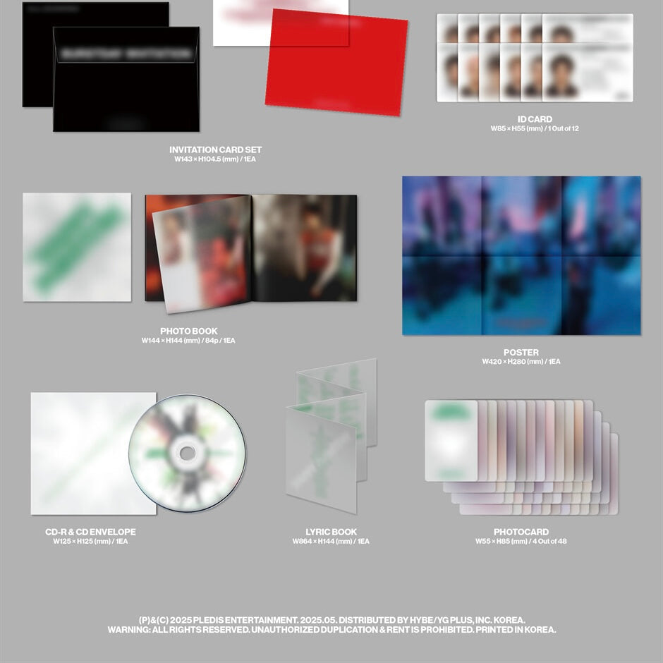 K-POP SEVENTEEN - 5TH ALBUM [HAPPY BURSTDAY] (NEW ESCAPE VERSION)