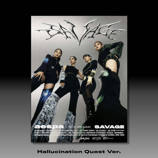K-POP AESPA - SAVAGE (1ST MINI ALBUM) HALLUCINATION QUEST VER.