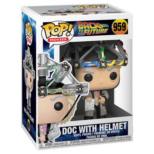 Funko Pop! Back To The Future Doc with Helmet 959 + Free Protector