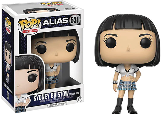 Funko Pop! Alias Sydney Bristow (School Girl) 531 + Free Protector (VAULTED)