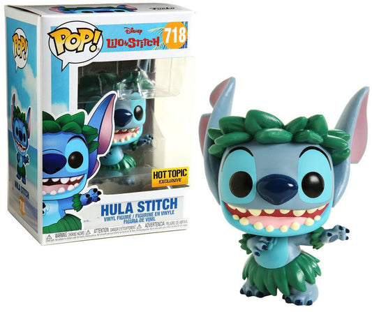 Funko Pop! Disney Lilo & Stitch - Hula Stitch 718 Hot Topic Exclusive + Free Protector