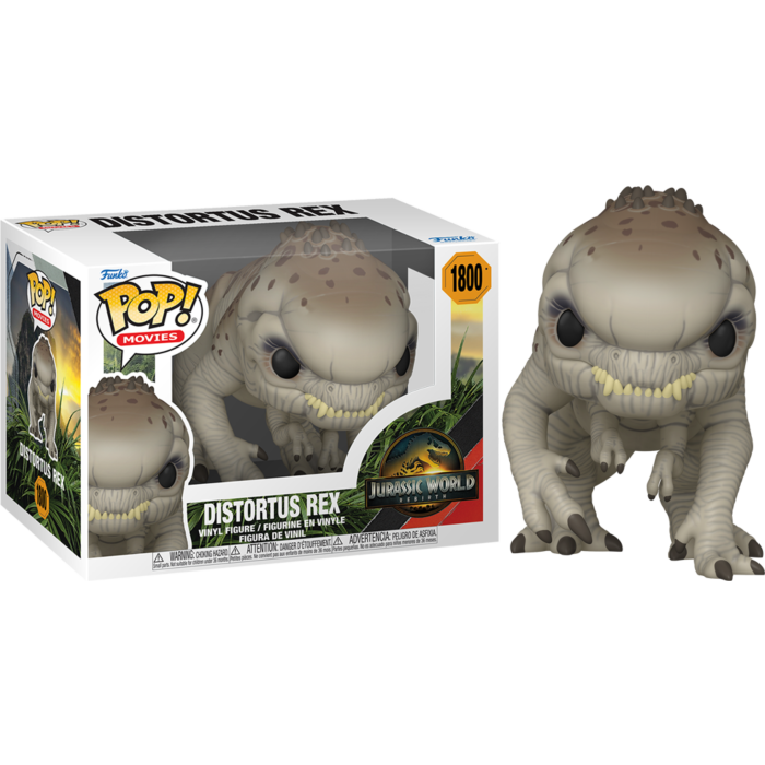Funko Pop! Jurassic World Rebirth - Distortus Rex 1800 + Pop Protector