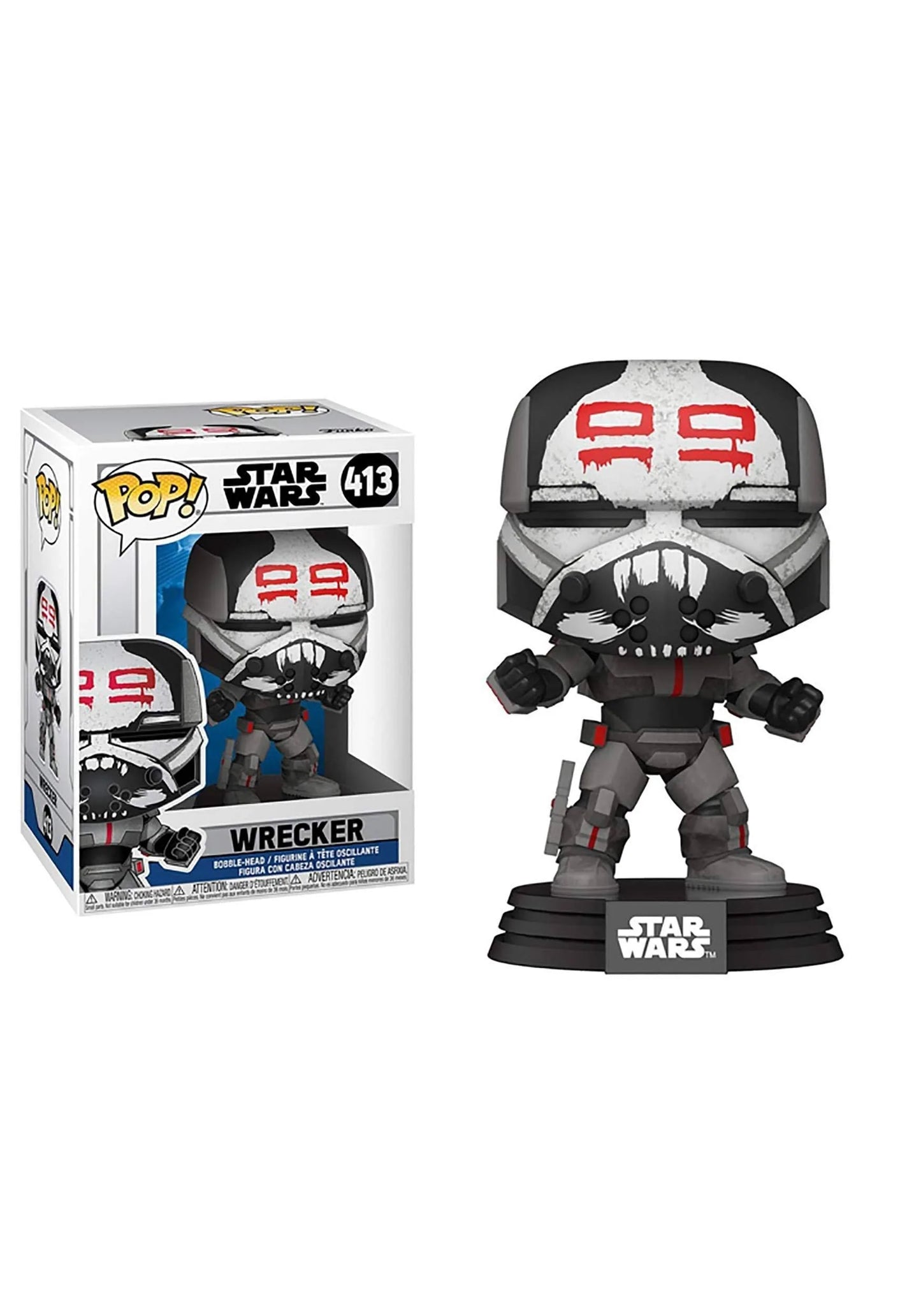 Funko Pop! Star Wars - Wrecker 413 + Free Protector