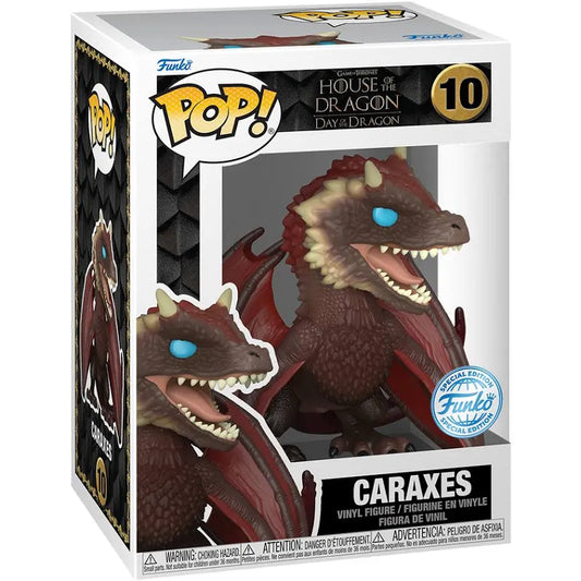 Funko Pop! Game of Thrones - House Of The Dragon Day Of Tthe Dragon - Caraxes 10 Funko Special Edition Figure + Protector