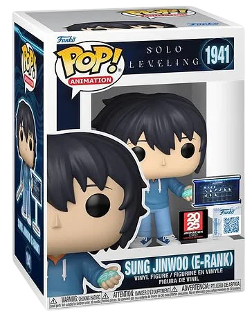Funko Pop! Solo Leveling - Sung Jinwoo (E-Rank) 1941 2025 Animation Expo Exclusive Funko Special Edition Figure + Pop Protector