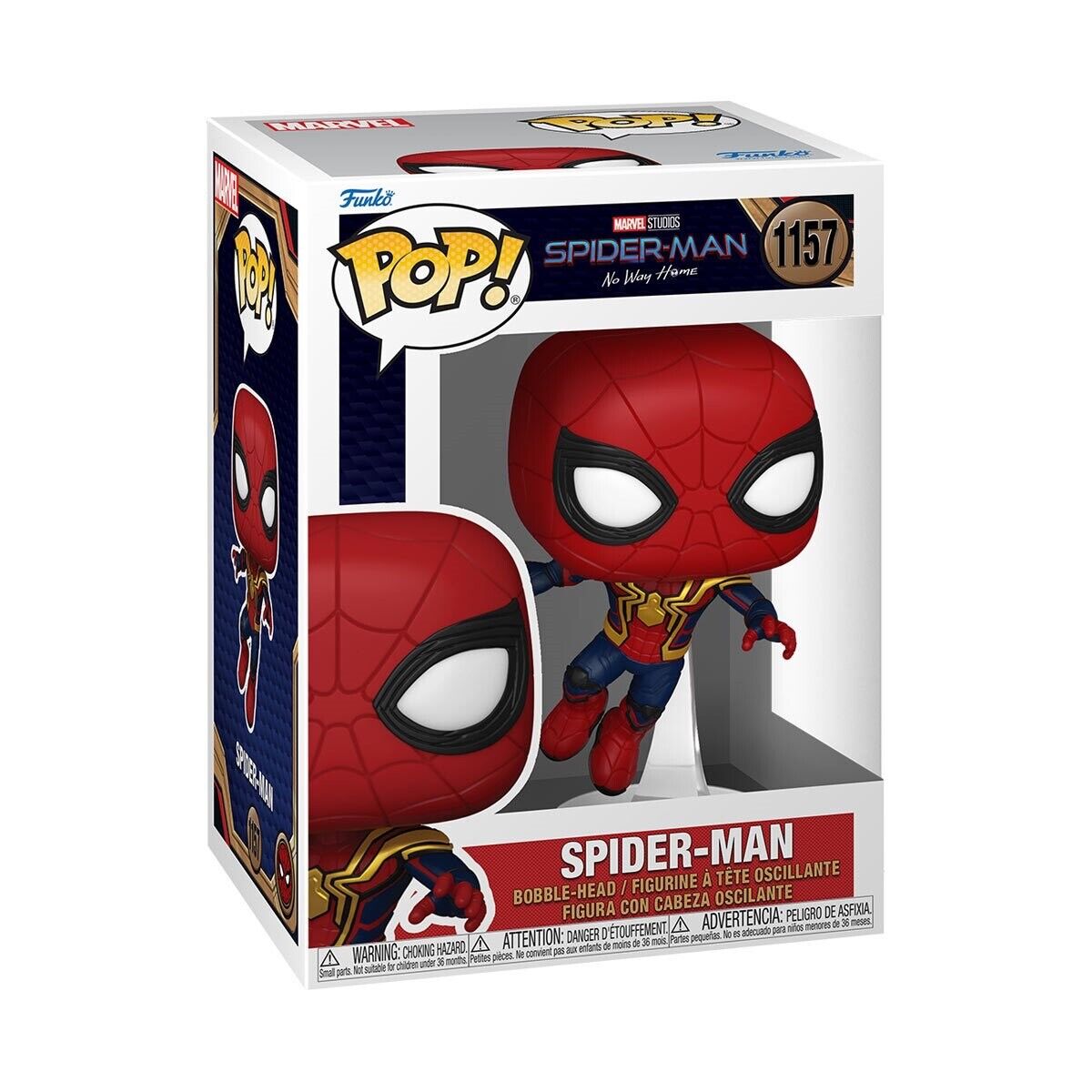 Funko Pop! Marvel Spider-Man No Way Home : Spider-Man 1157 + Free Protector (slight box ware)