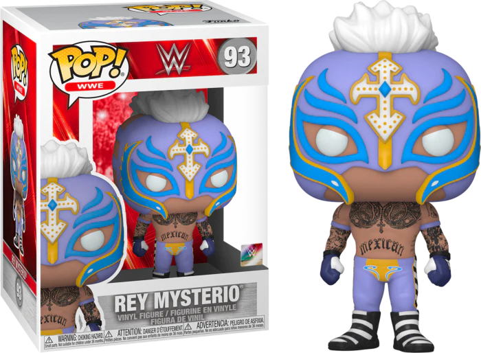 Funko POP! WWE - Rey Mysterio #93 (BOX CREASE) + PROTECTOR!