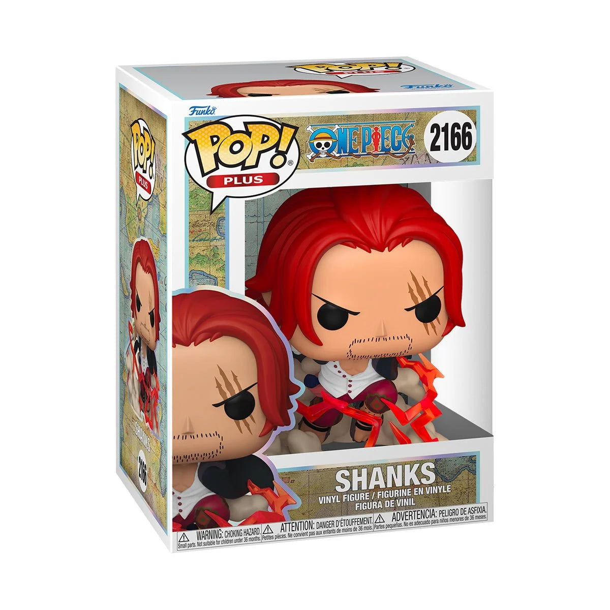 One Piece Shanks Funko Pop! Vinyl Figure Plus #2166 + Free Protector