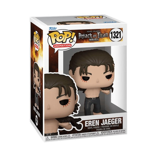 Funko POP! Attack on Titan Eren Jaeger with Open Shirt  Animation 1321 + PoP Protector