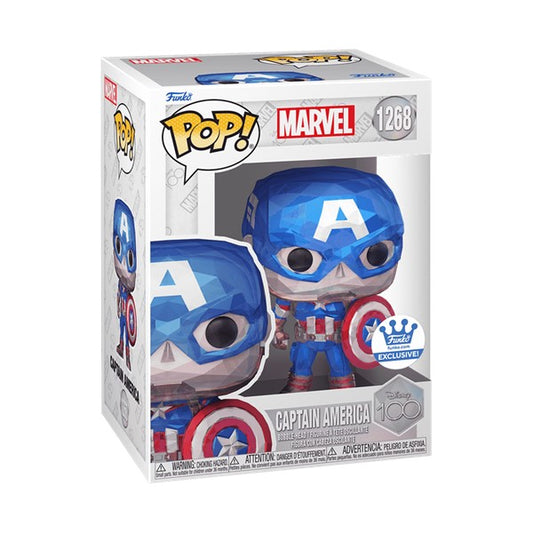 Funko POP! Marvel Captain America (Facet) 1268 [FUNKO SHOP EXCLUSIVE] + PoP Protector