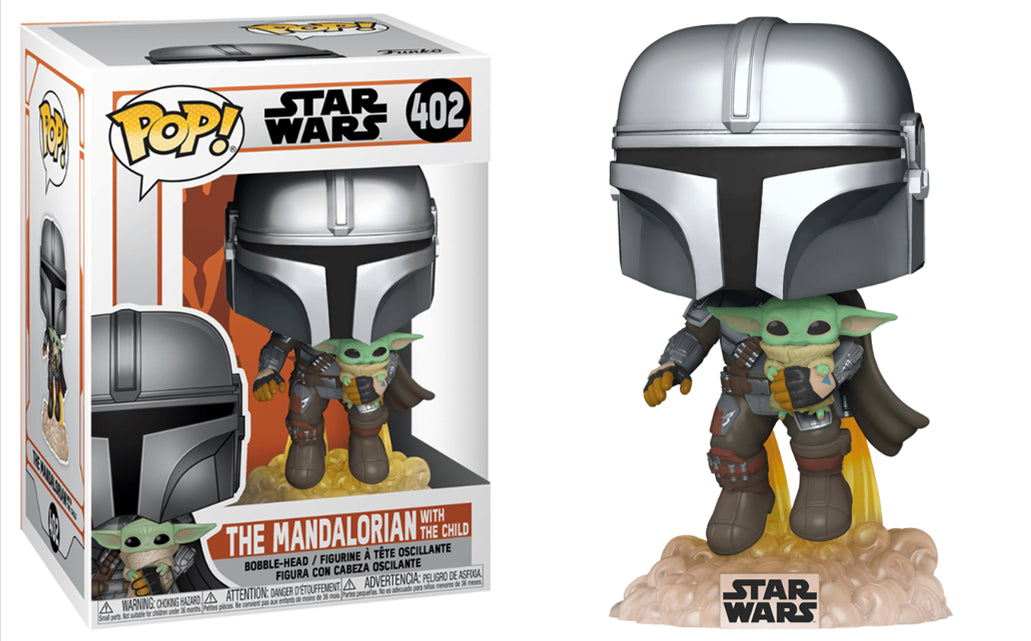 Funko PoP! Star Wars The Mandalorian with The Child (Flying) 402 + PoP Protector