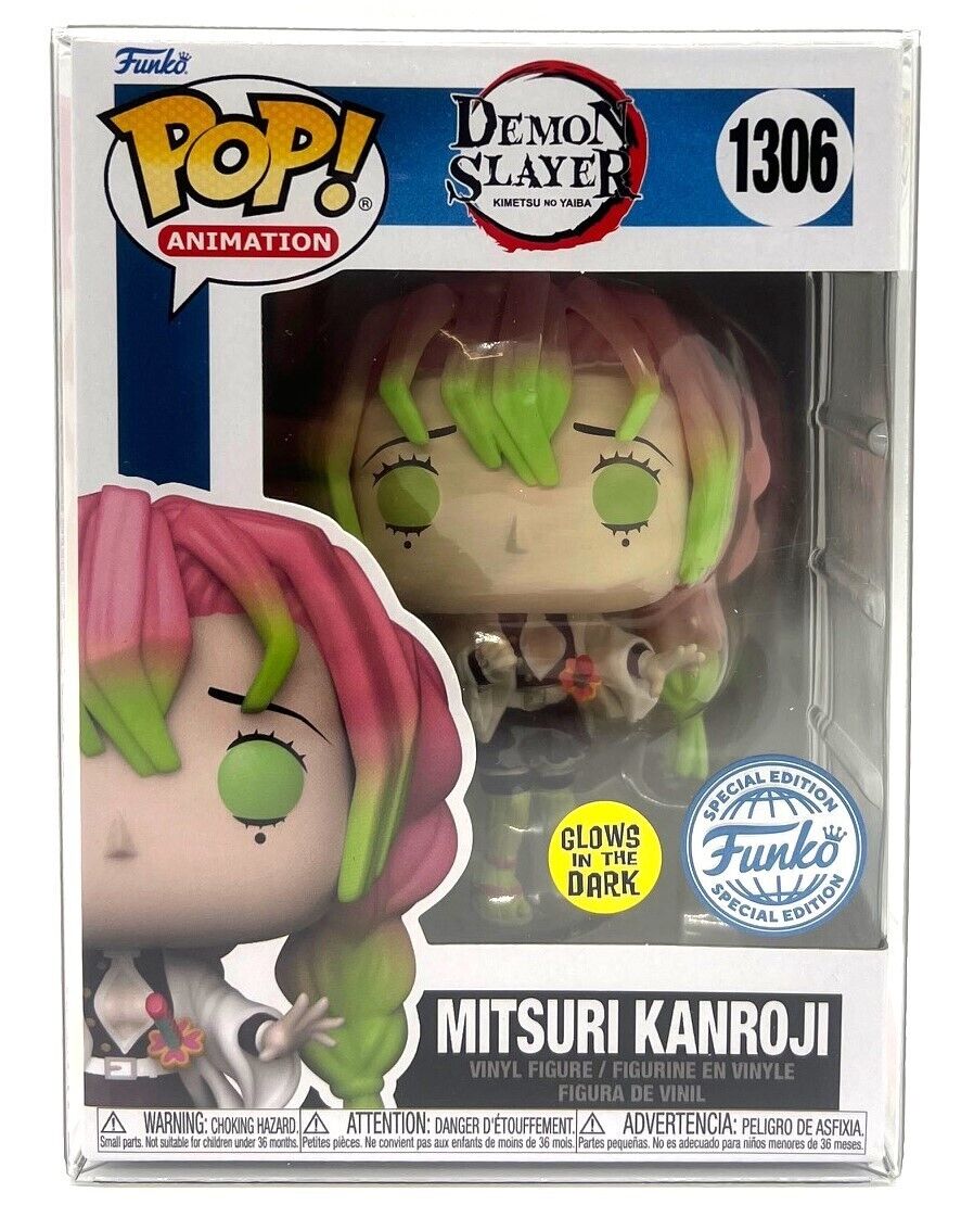 Funko Pop! Demon Slayer - Mitsuri Kanroni 1306 Glows in the Dark Funko Special Edition + Free Protector
