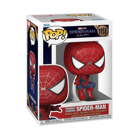 Funko Pop! Marvel Studios Spider-Man No Way Home - Friendly Neighborhood Spider-Man 1158 + Free Protector