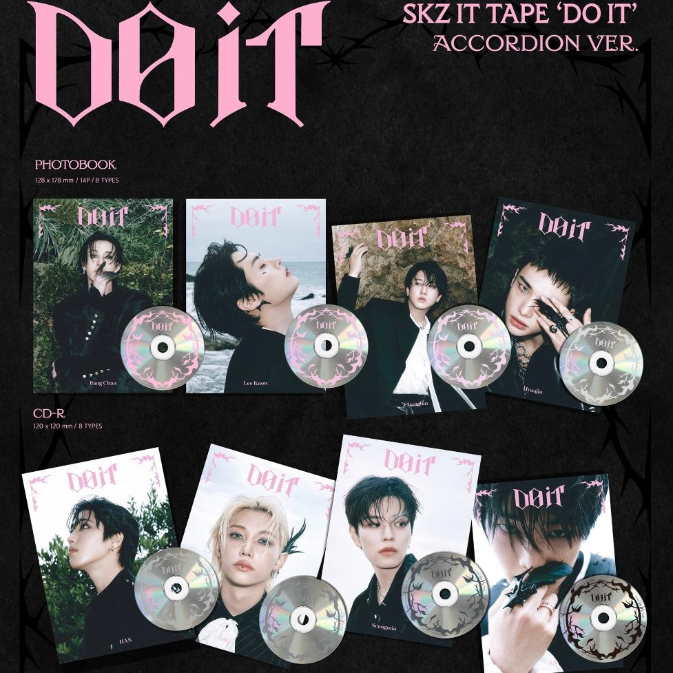 K-POP STRAY KIDS - DO IT ALBUM (DO VER.) ACCORDION VER. (8 VERSIONS)
