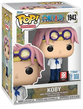 Funko Pop! One Piece - Koby 1943 2025 Animation Expo Exclusive Funko Special Edition Figure + Pop Protector