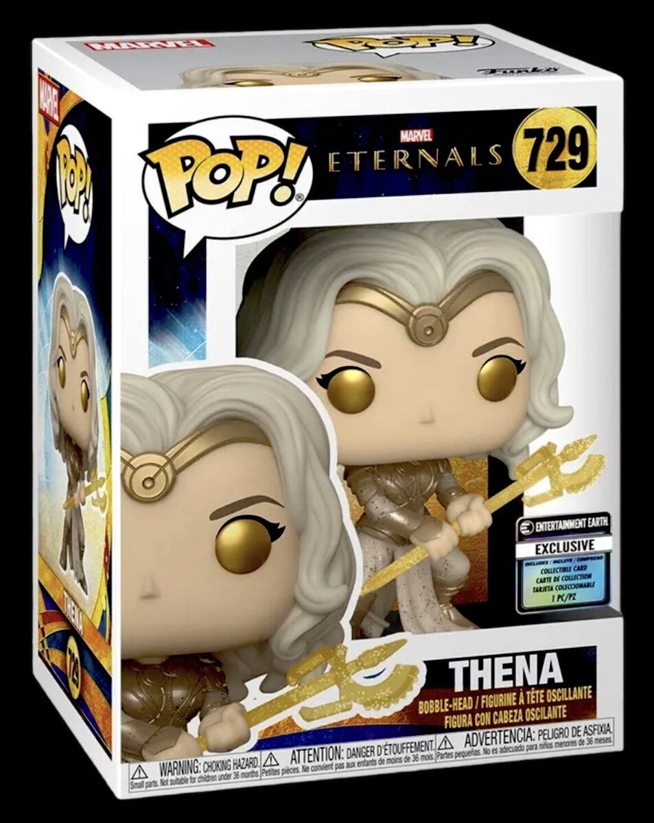 Funko Pop! Marvel Eternals Thena EE Exclusive 743 + Free Protector