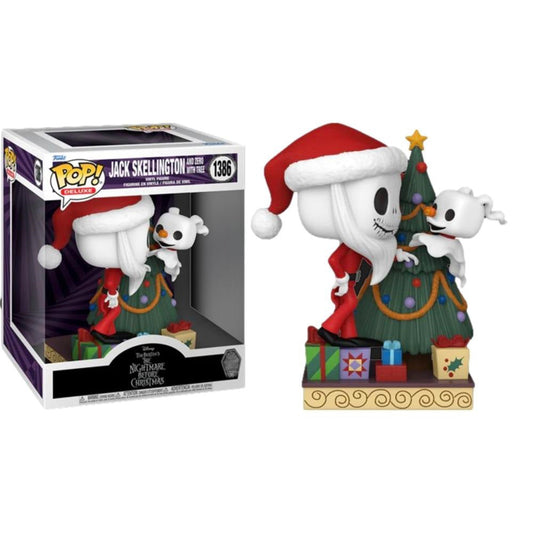 Funko Pop! Disney Tim Burton’s The Nightmare Before Christmas Jack Skellington and Zero with Tree 1386 6” Funko