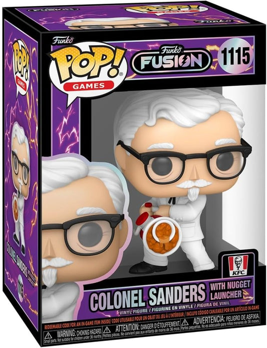 Funko Pop! Funko Fusion - Colonel Sanders with Nugget Launcher 1115 Figure + Pop Protector