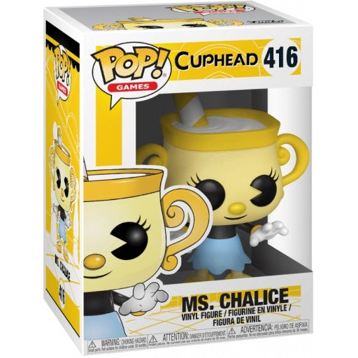 Funko POP! Games Cuphead #416 Ms. Chalice Vinyl Figure + PoP Protector