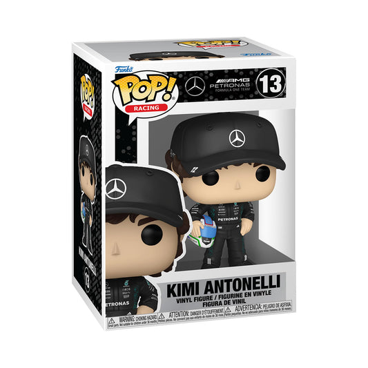 (PRE-ORDER) Funko Pop! Racing AMG Petronas Formula One Team Kimi Antonelli 13 Figure + Pop Protector