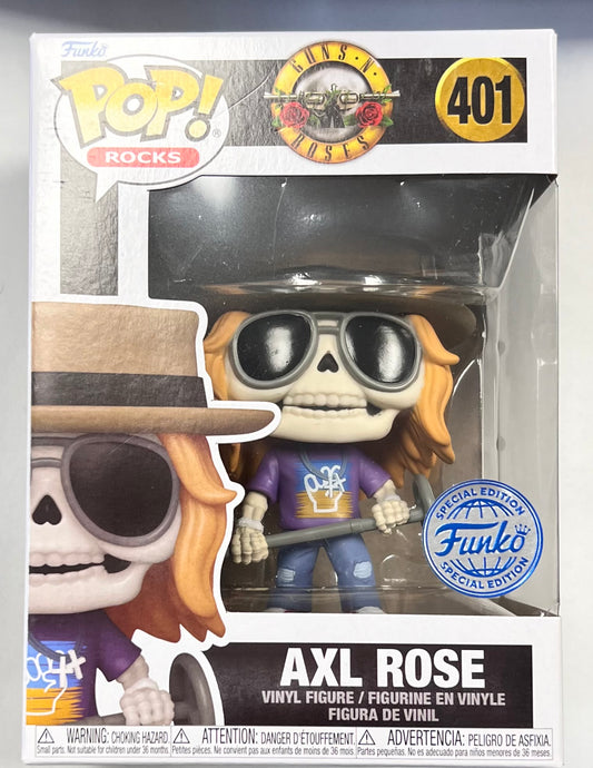 Funko Pop! Guns N Roses Axl Rose 401 Funko Special Edition + Free Protector