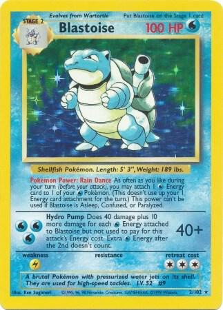 Pokemon TCG! Blastoise - Base Set (BS) (DMG)