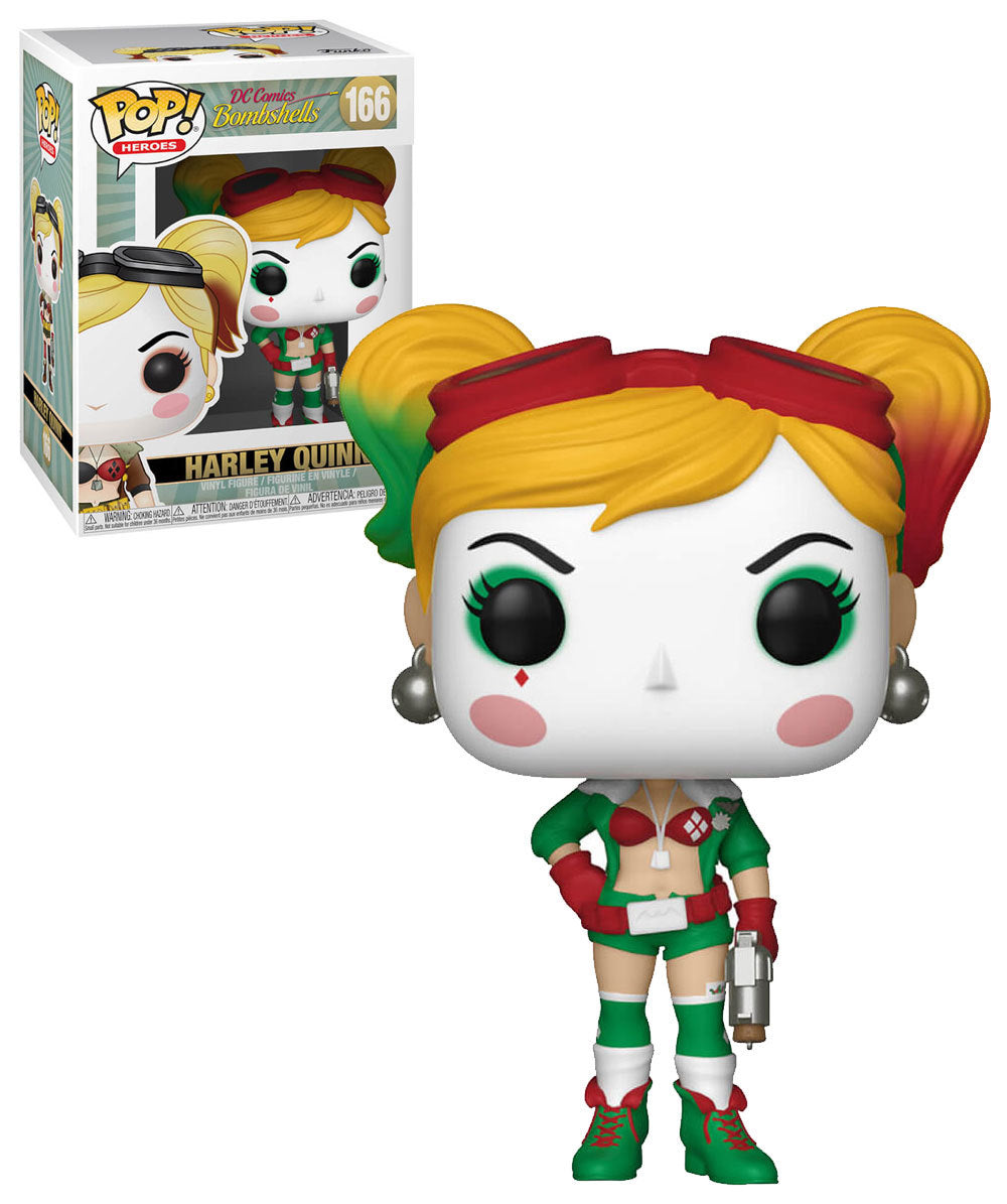 Funko POP! DC Comics Bombshells #166 - Harley Quinn + PROTECTOR!