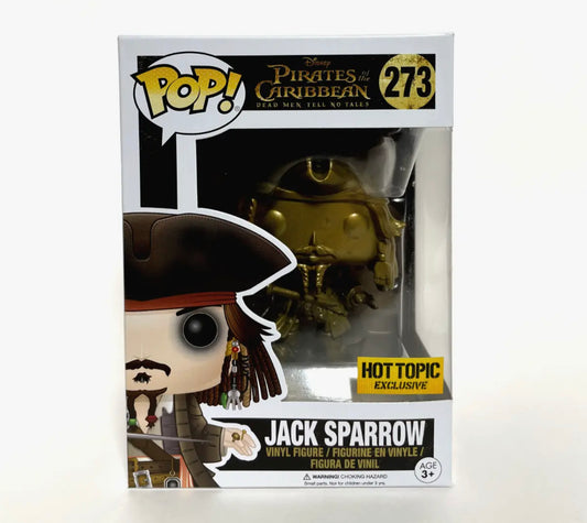 Funko Pop! Disney Pirates of the Caribbean Dead Men Tell No Tales - Jack Sparrow 273 Hot Topic Exclusive + Free Protector (VAULTED)