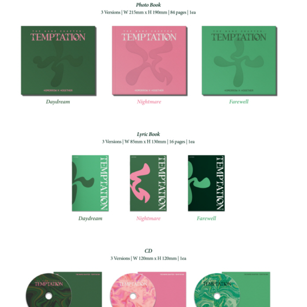 K-pop Tomorrow X Together (TXT) - The Name Chapter Album : Temptation Daydream Ver.