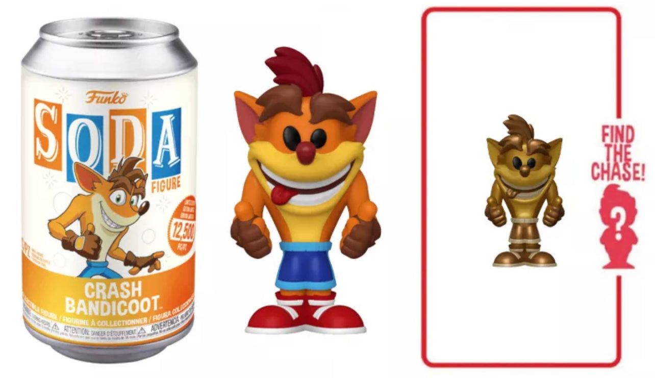 Crash Bandicoot Sealed Limited Edition Funko Soda Pop Figure - Chance of CHASE!