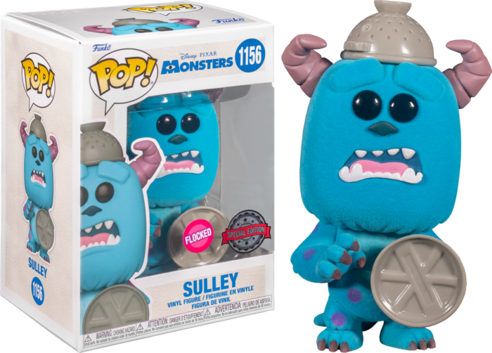 Funko Pop! Disney Pixar Monsters Inc. Sulley 1156 Flocked Special Edition + Free Protector
