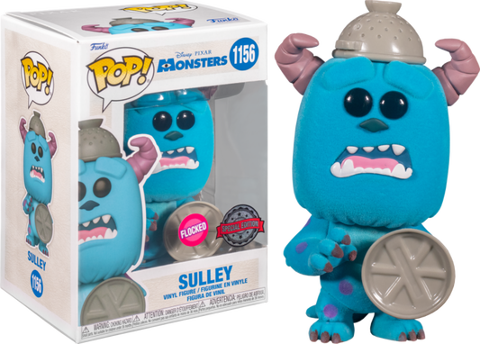Funko Pop! Disney Pixar Monsters Inc. Sulley 1156 Flocked Special Edition + Free Protector