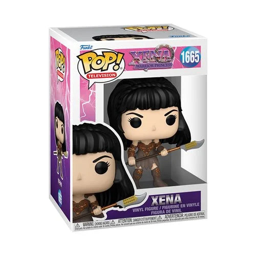 Preorder 1665 Xena Warrior Princess Xena with Spear Funko Pop! Vinyl Figure with Pop! Protector