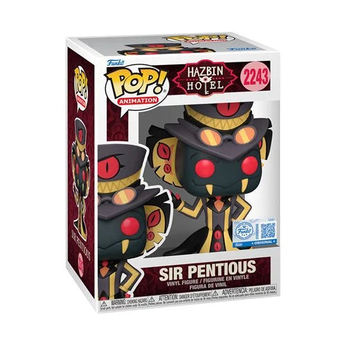 (PRE-ORDER) Hazbin Hotel Sir Pentious Funko Pop! Vinyl Figure #2243 - Specialty Regular + Pop Protector
