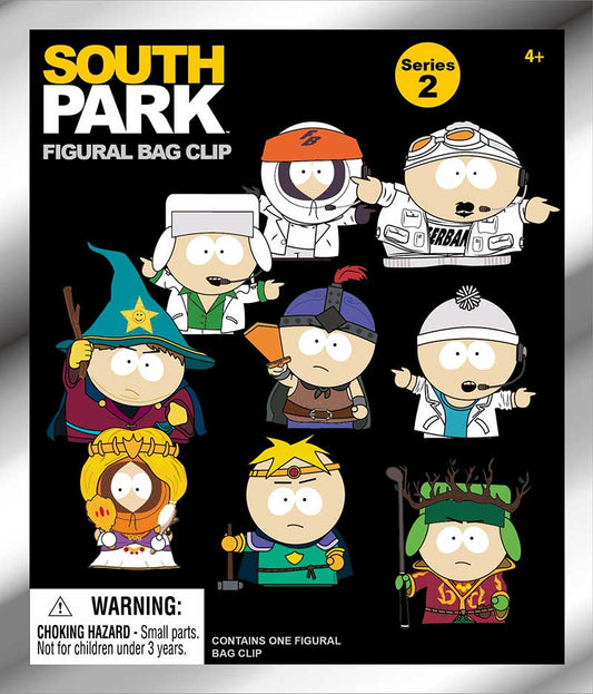 3D Foam Collectible - South Park Series 2 Figural Blind Bag Clip Keychain Mystery Bag (One Variation Chosen at Random)
