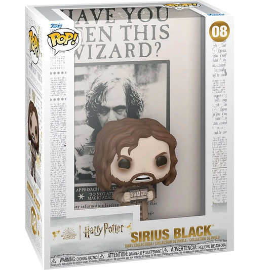 Preorder Harry Potter and the Prisoner of Azkaban Sirius Black Funko Pop! Cover Figure #08 with Case