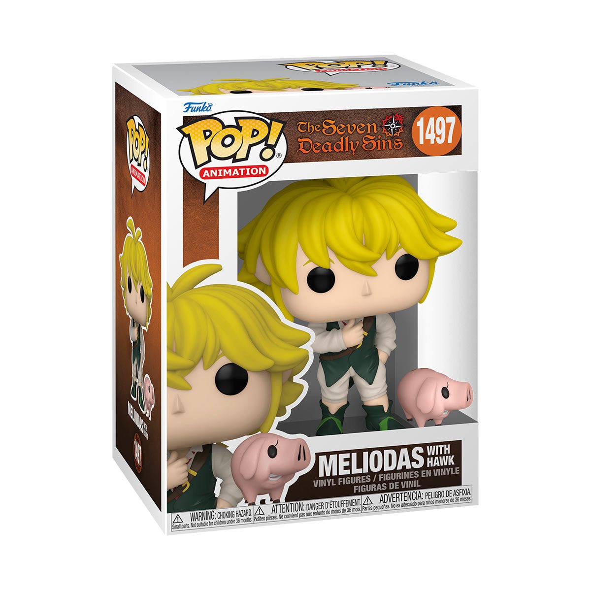 Seven Deadly Sins Meliodas Funko Pop! Vinyl Figure and Hawk Pop! Buddy #1497