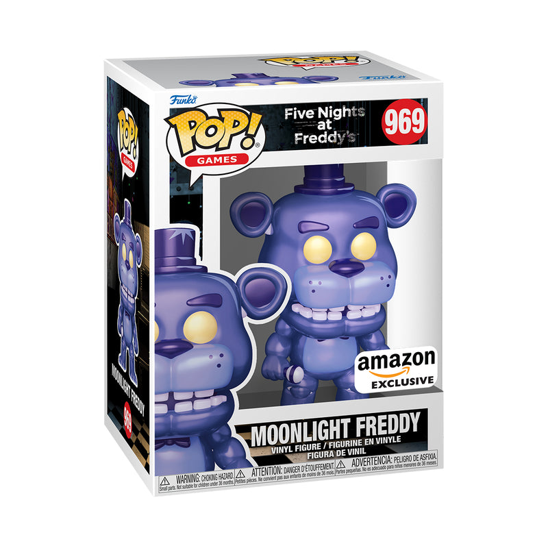 Funko Pop! FNAF : Five Nights at Freddy’s - Moonlight Freddy 969 Amazon Exclusive + Free Protector