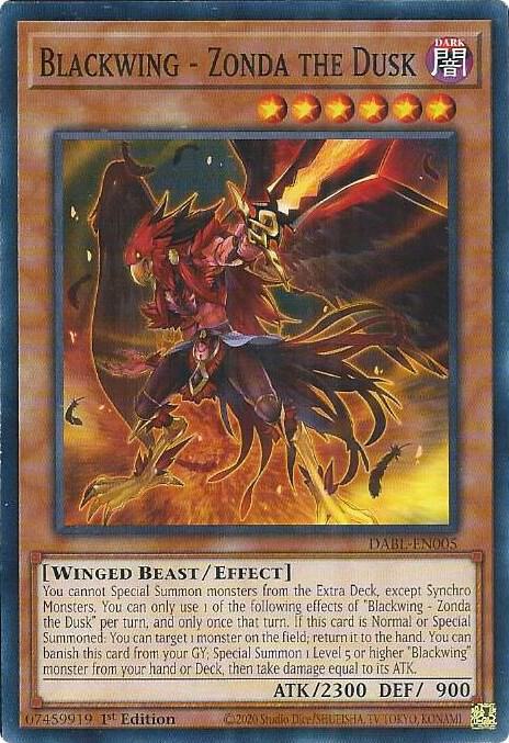 Blackwing - Zonda the Dusk - Darkwing Blast (DABL)