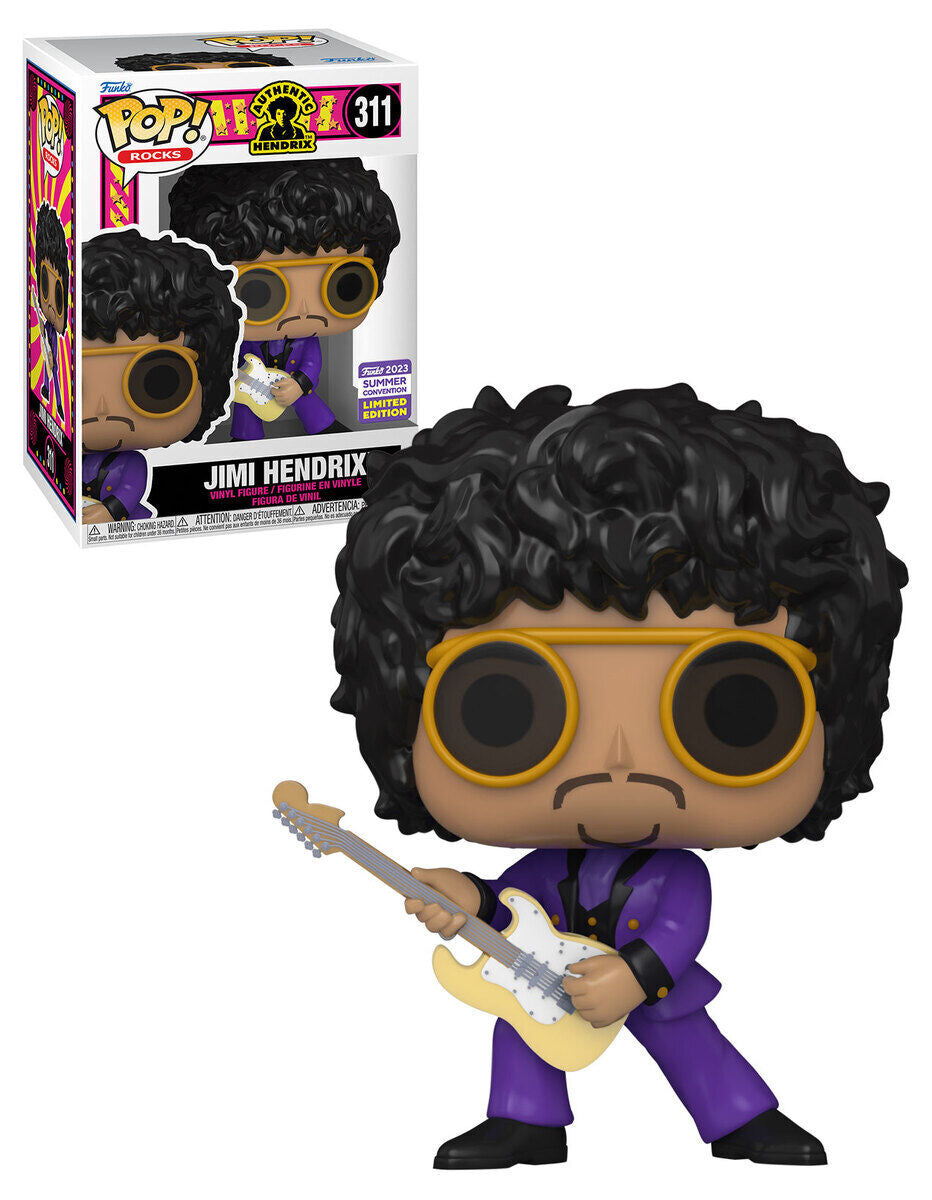Funko Pop! Authentic Hendrix - Jimi Hendrix 311 Funko 2023 Summer Convention Exclusive + Free Protector