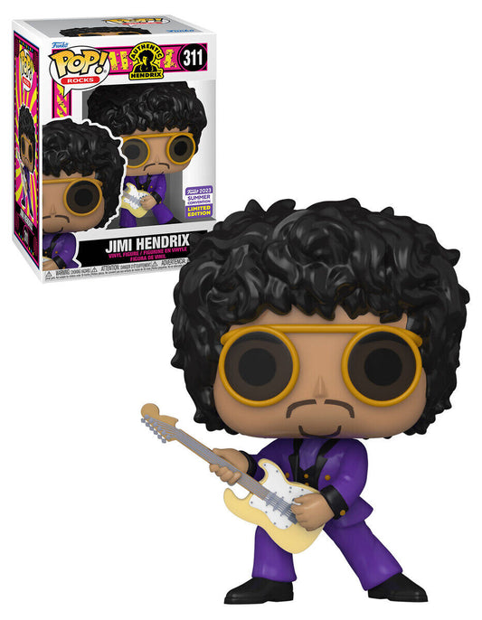 Funko Pop! Authentic Hendrix - Jimi Hendrix 311 Funko 2023 Summer Convention Exclusive + Free Protector