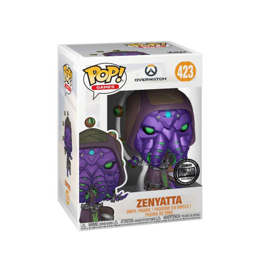 Funko Pop! Overwatch : Zenyatta 423 Funko Blizzard Entertainment Exclusive (VAULTED) + Free Protector