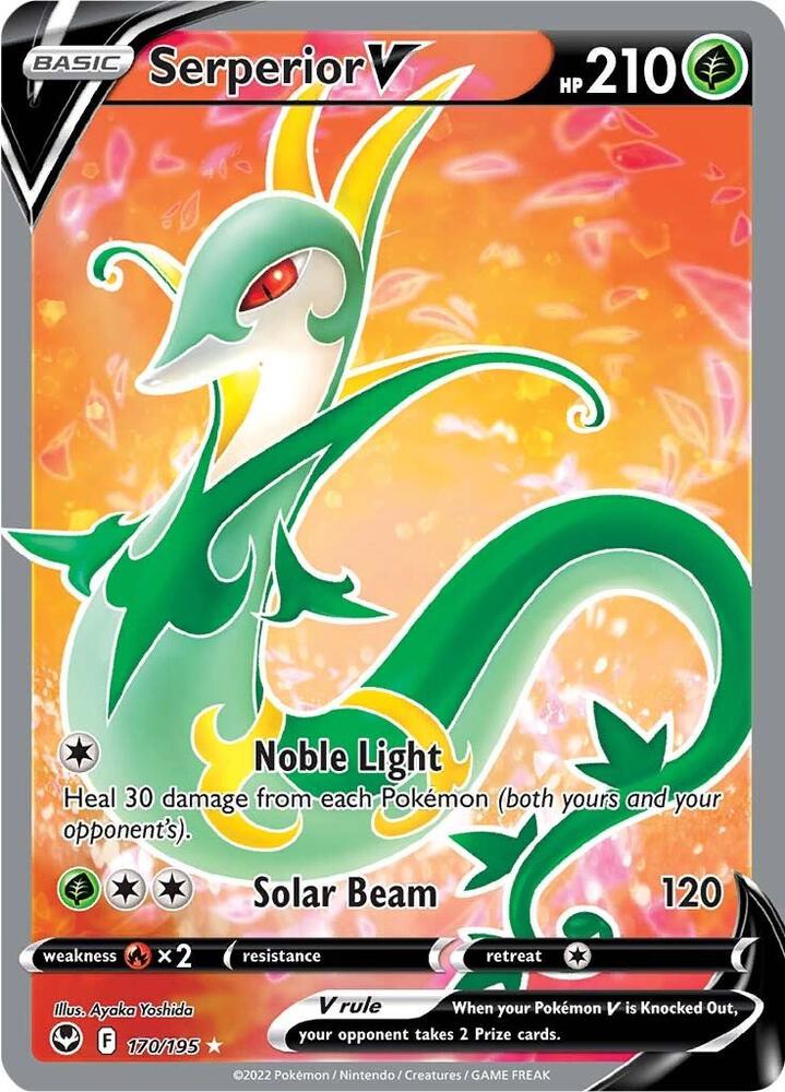 Pokemon TCG! Serperior V (Full Art) - SWSH12: Silver Tempest (SWSH12)