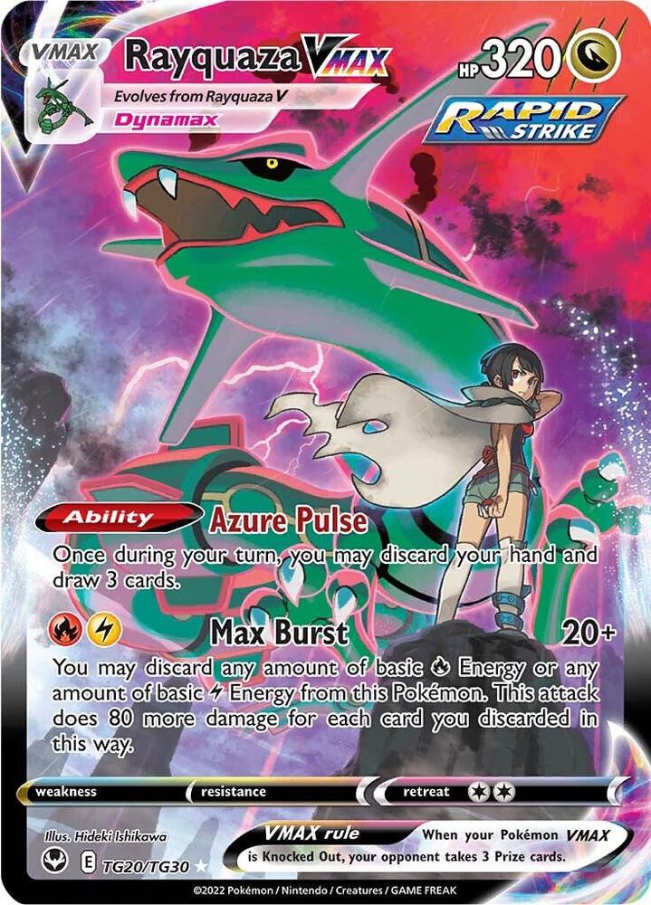 Pokemon TCG! Rayquaza VMAX - SWSH12: Silver Tempest Trainer Gallery (SWSH12: TG)