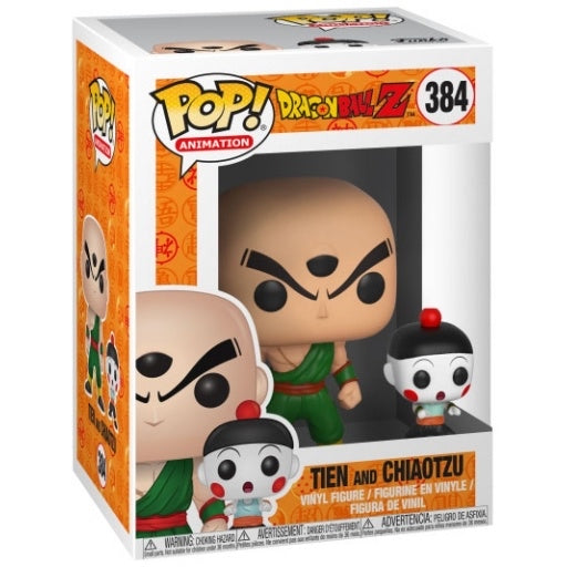 Funko Pop! Dragon Ball Z Tien and Chiaotzu 384 + Protector