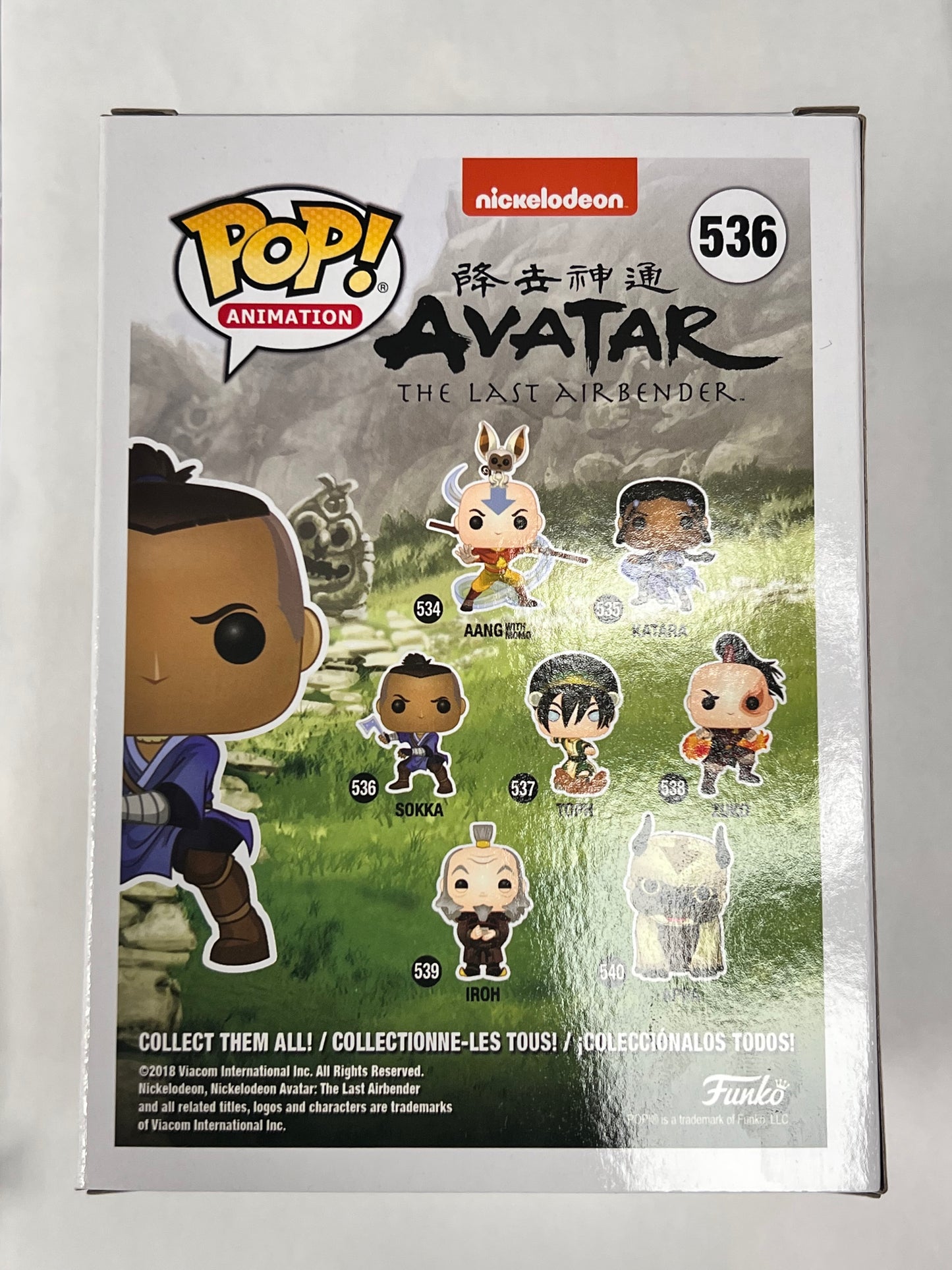 Funko Pop! Avatar The Last Airbender SIGNED BY IAN LUKE OUSLEY - Sokka 536 Figure + Pop Protector