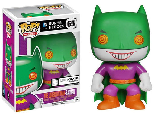 Funko Pop! DC Comics Super Heroes The Joker Batman-Batman 65 Loot Crate Exclusive + Free Protector