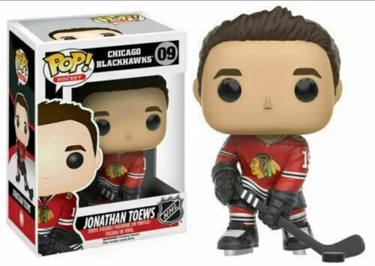 Funko Pop! NHL Hockey Chicago Blackhawks Jonathan Toews 09 + Free Protector